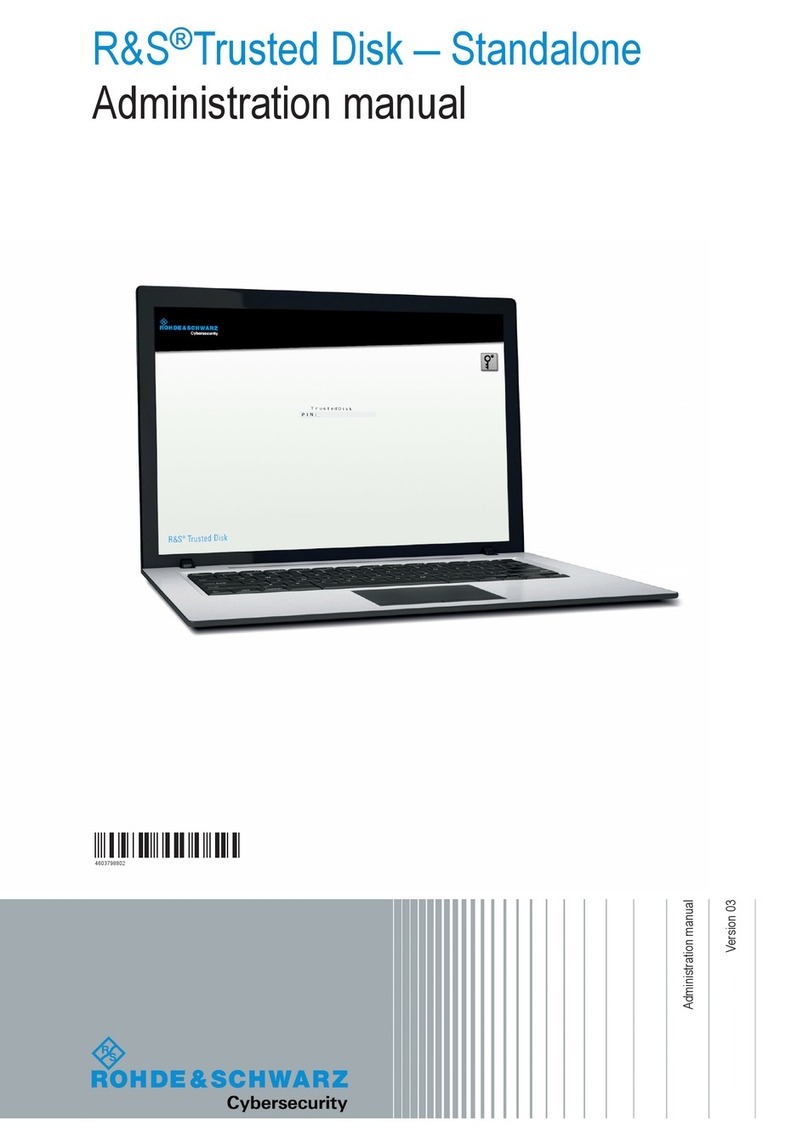 Rohde & Schwarz R&S Trusted Disk 3.3.1 Administration manual