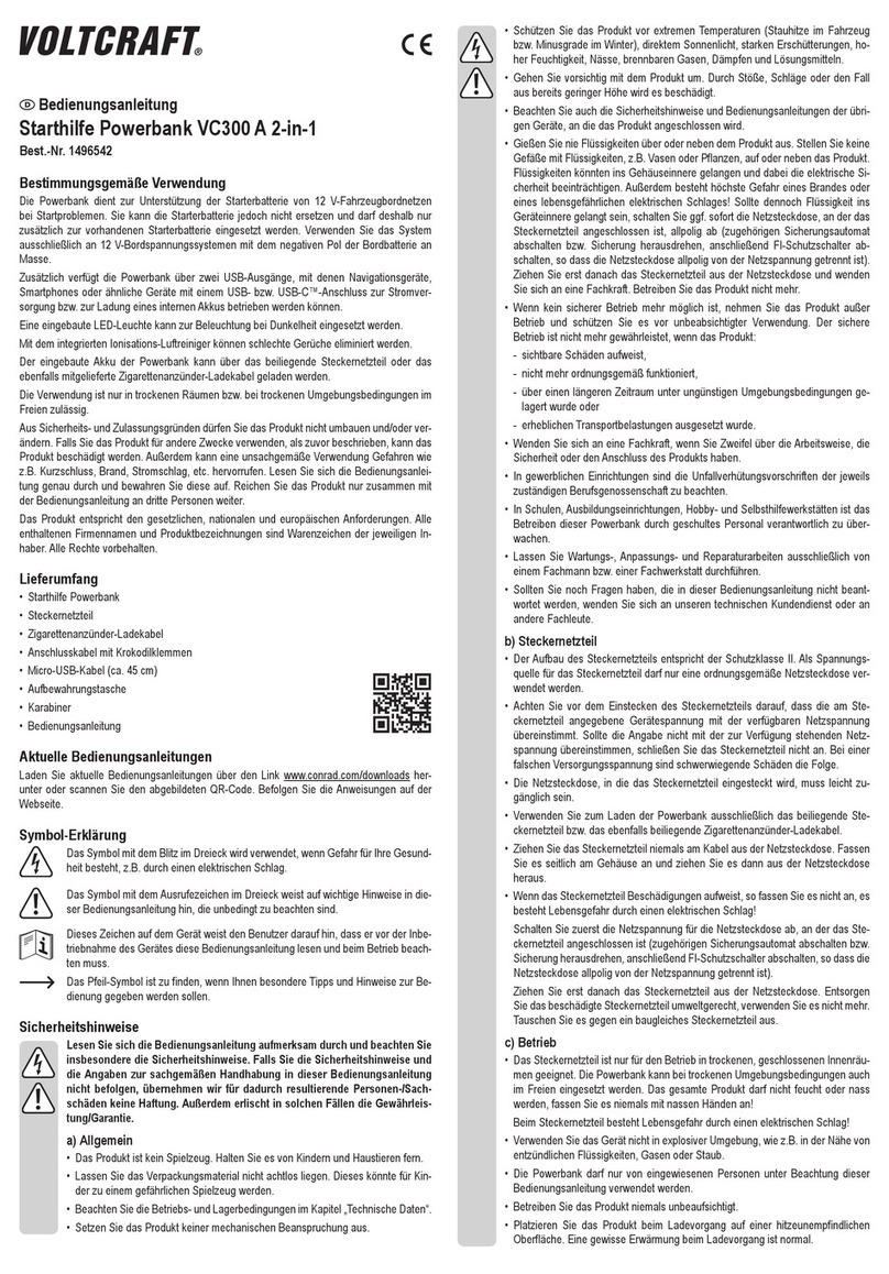 VOLTCRAFT 1496542 User manual