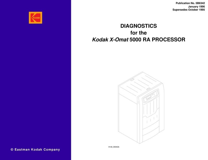 Kodak X-Omat 5000 RA PROCESSOR Diagnostics