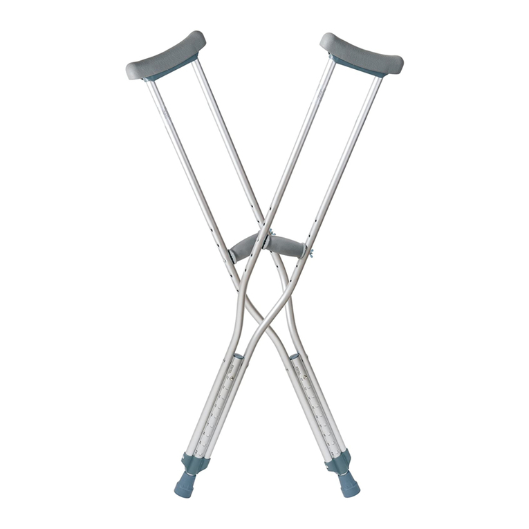 dynarex Aluminum Crutches User manual