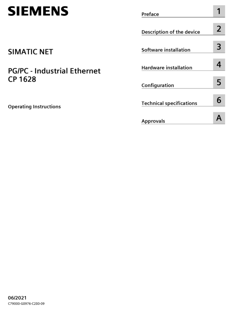 Siemens SIMATIC NET CP 1628 operating instructions
