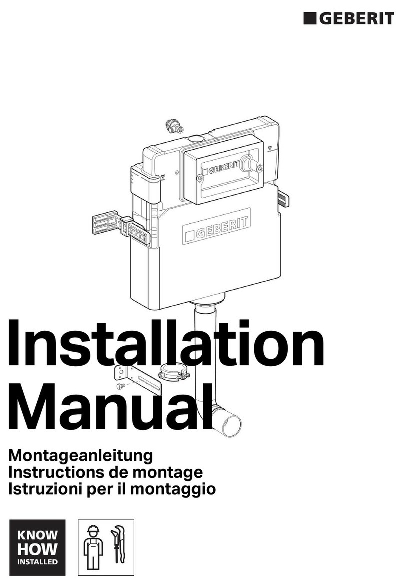 Geberit D70613-001 installation manual