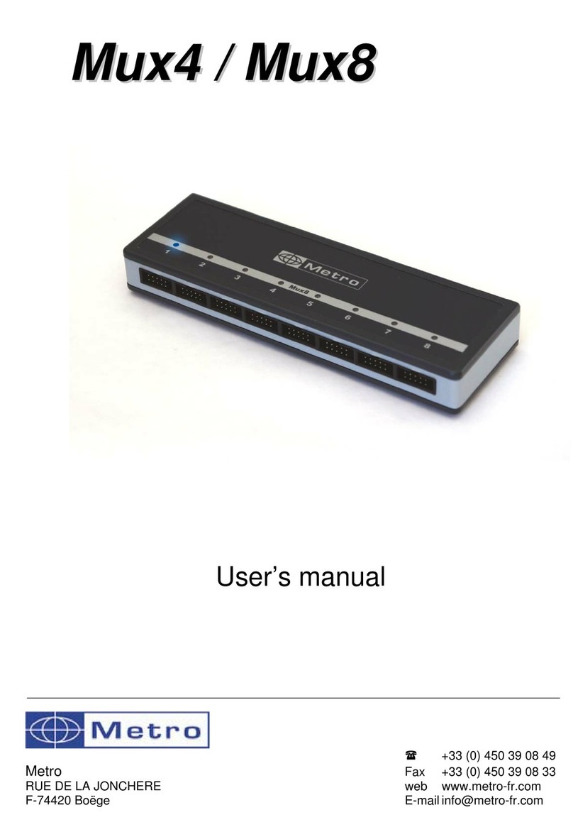 Metro DataVac Mux4 user manual