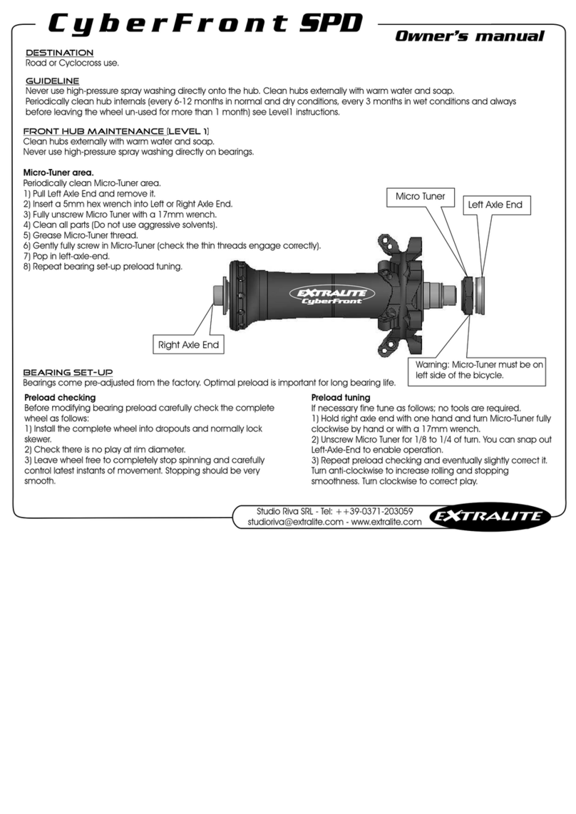 Extralite CyberFront SPD owner's manual
