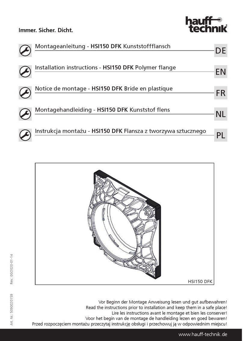 Haufftechnik HSI150 DFK installation instructions