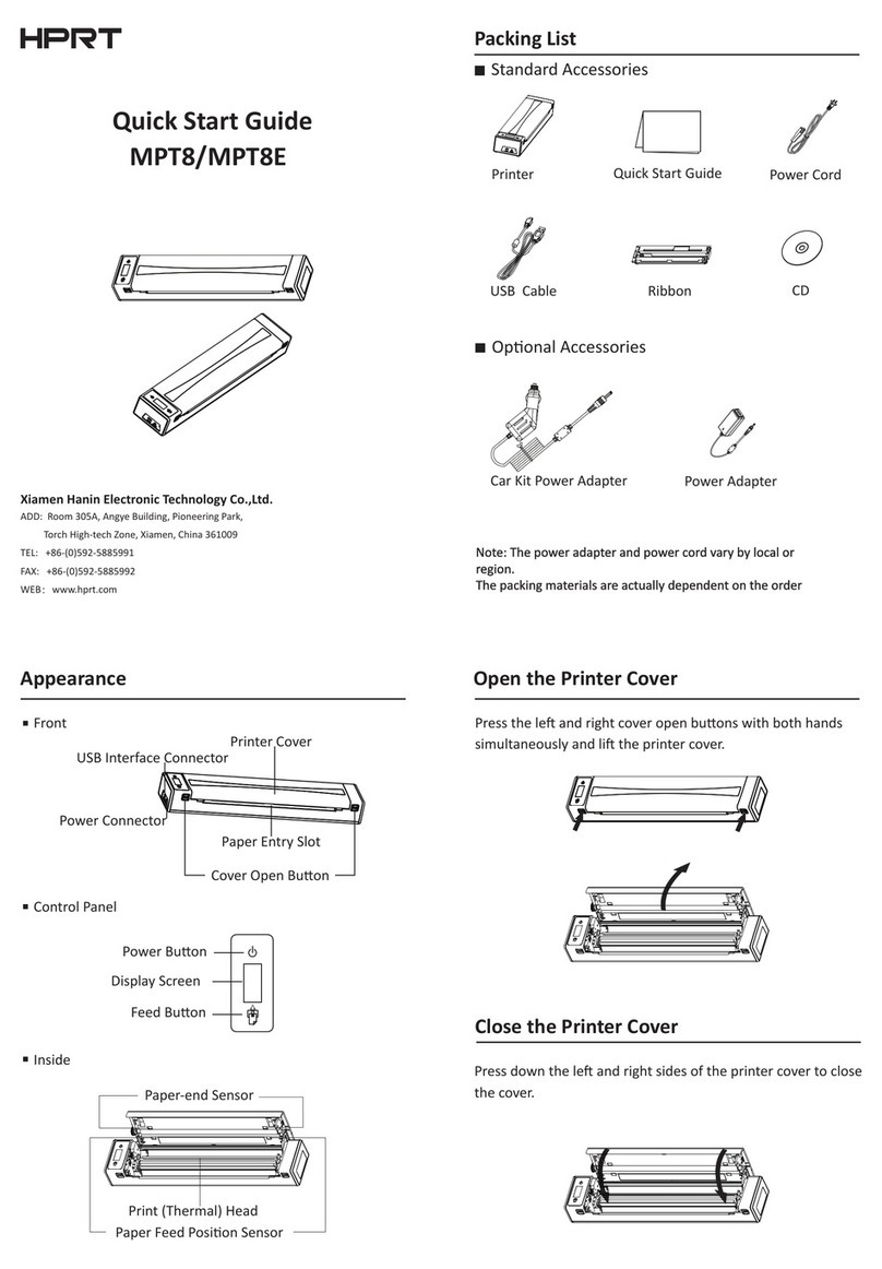 HPRT MPT8 User manual