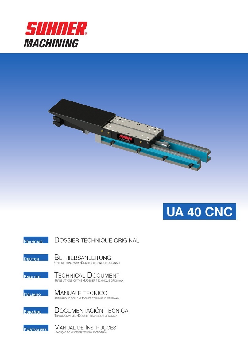 SUHNER MACHINING UA 40 CNC Technical document SUHNER MACHINING UA 40 CNC Technical document