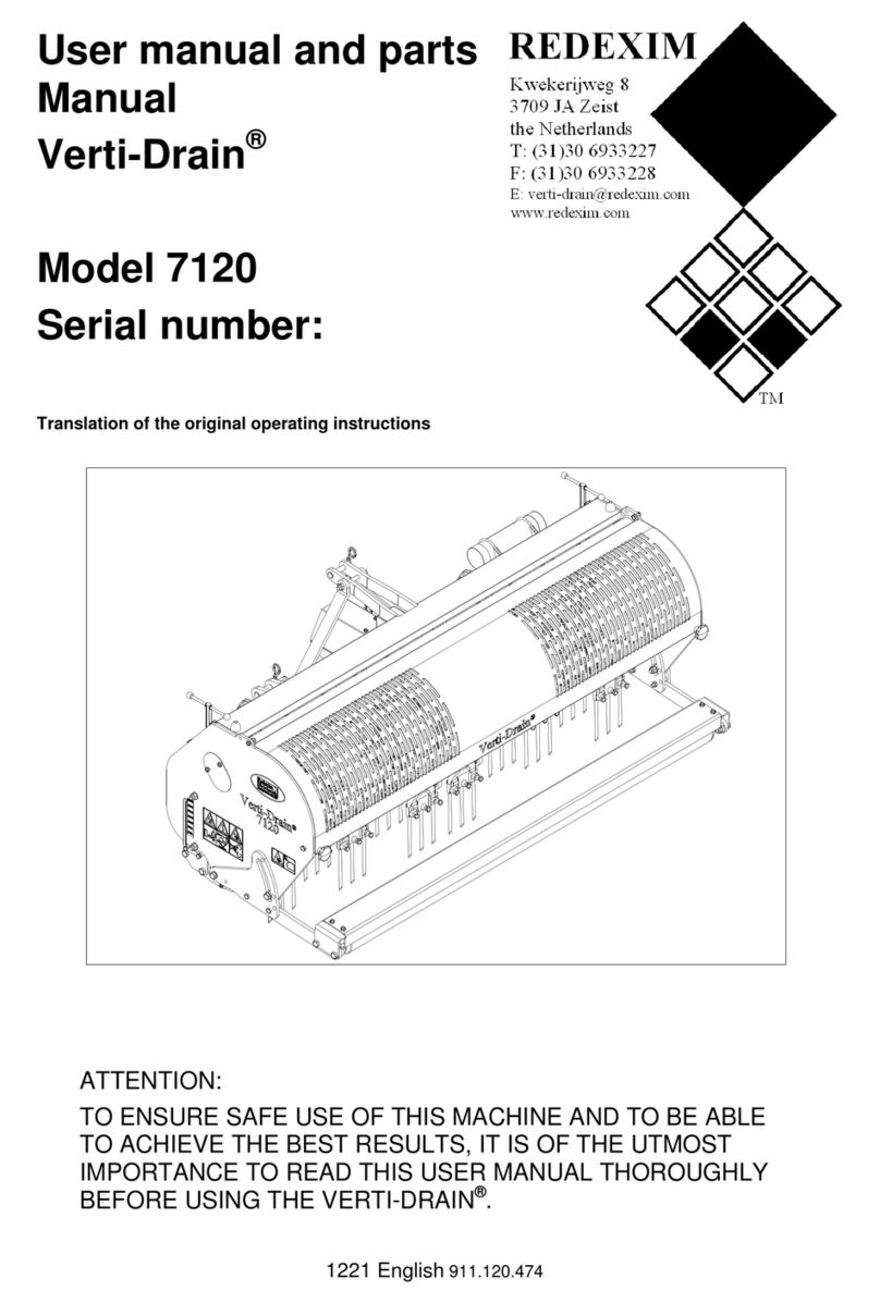 Redexim Verti-Drain 7120 User manual Redexim Verti-Drain 7120 User manual