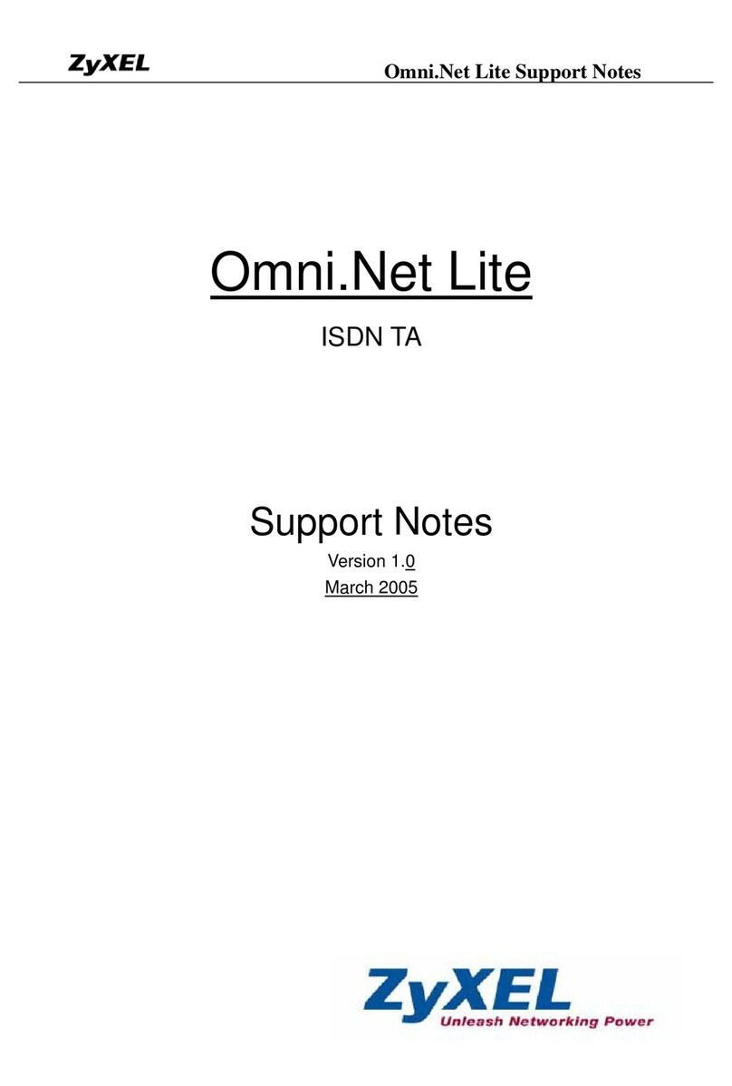 ZyXEL Communications OMNI.NET LITE Manual