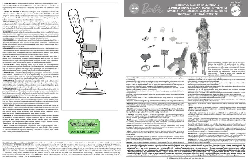 Mattel Barbie R4300 instructions Mattel Barbie R4300 instructions