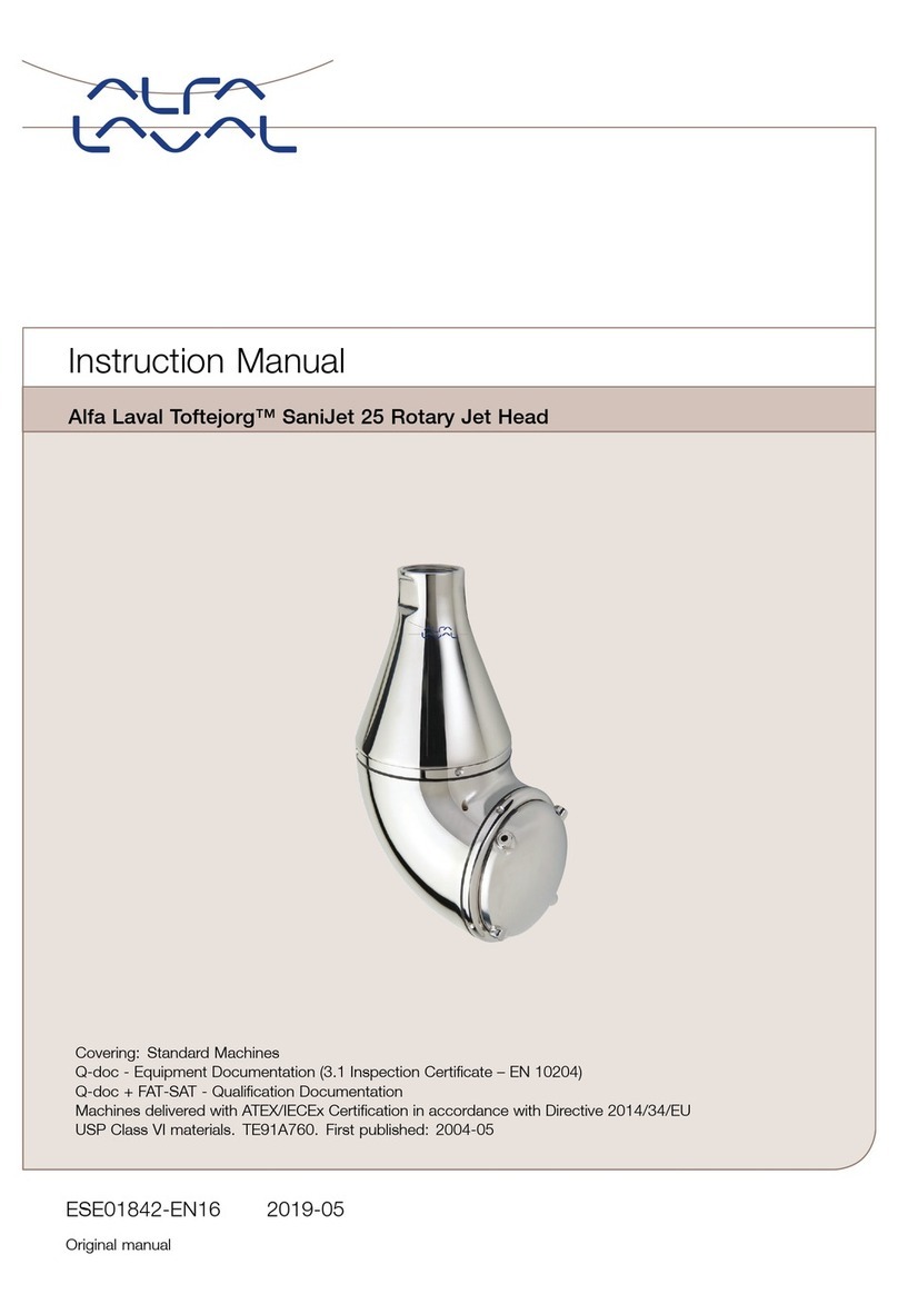 Alfalaval Toftejorg SaniJet 25 Original manual Alfalaval Toftejorg SaniJet 25 Original manual