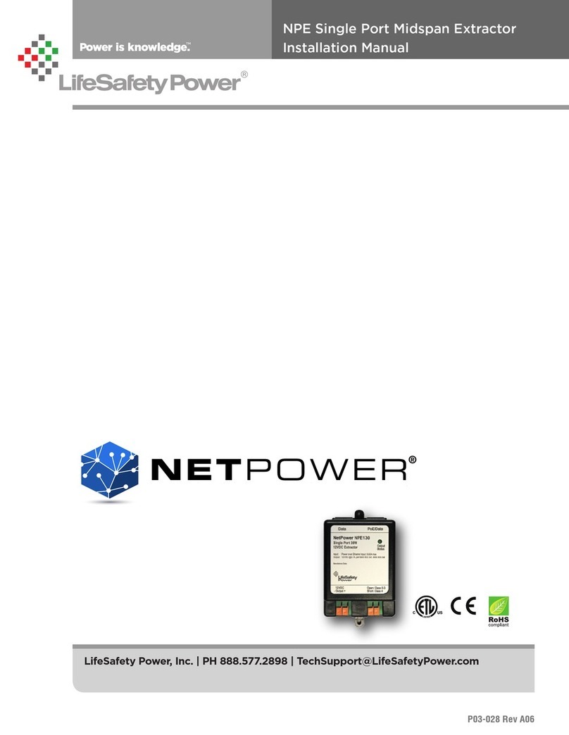 LifeSafety Power NetPower NPE130 User manual