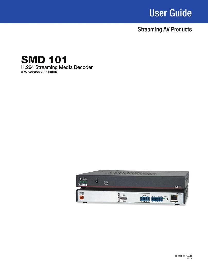 Extron electronics SMD 101 User manual Extron electronics SMD 101 User manual