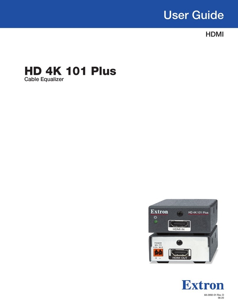 Extron electronics HD 4K 101 Plus user guide