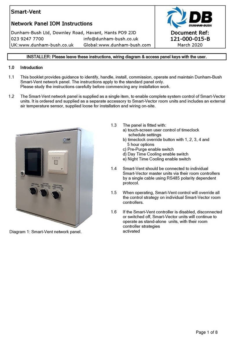 Dunham-Bush Smart-Vent instructions