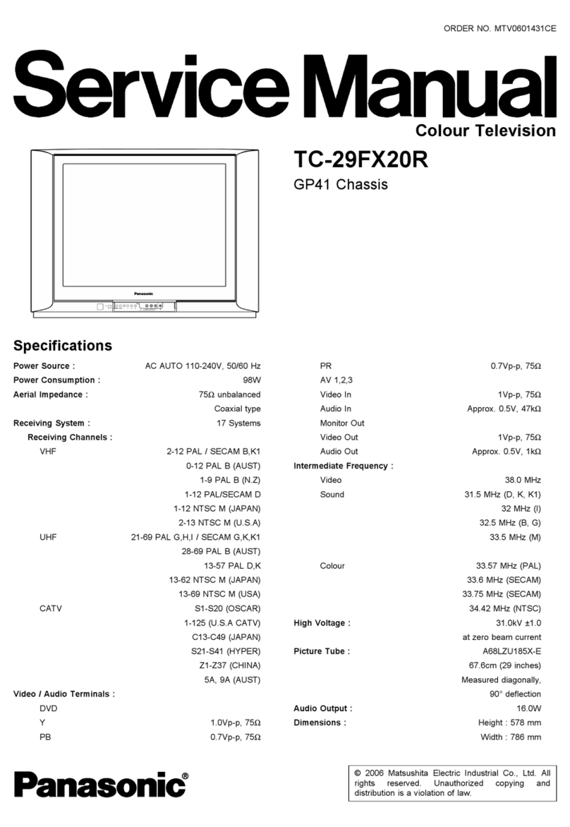 Panasonic TC-29FX20R User manual Panasonic TC-29FX20R User manual