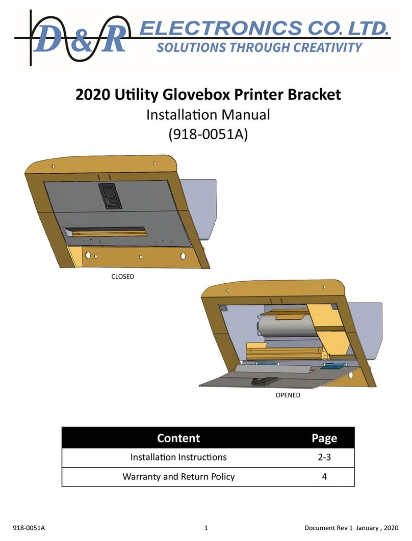D&R ELECTRONICS 918-0051A installation manual