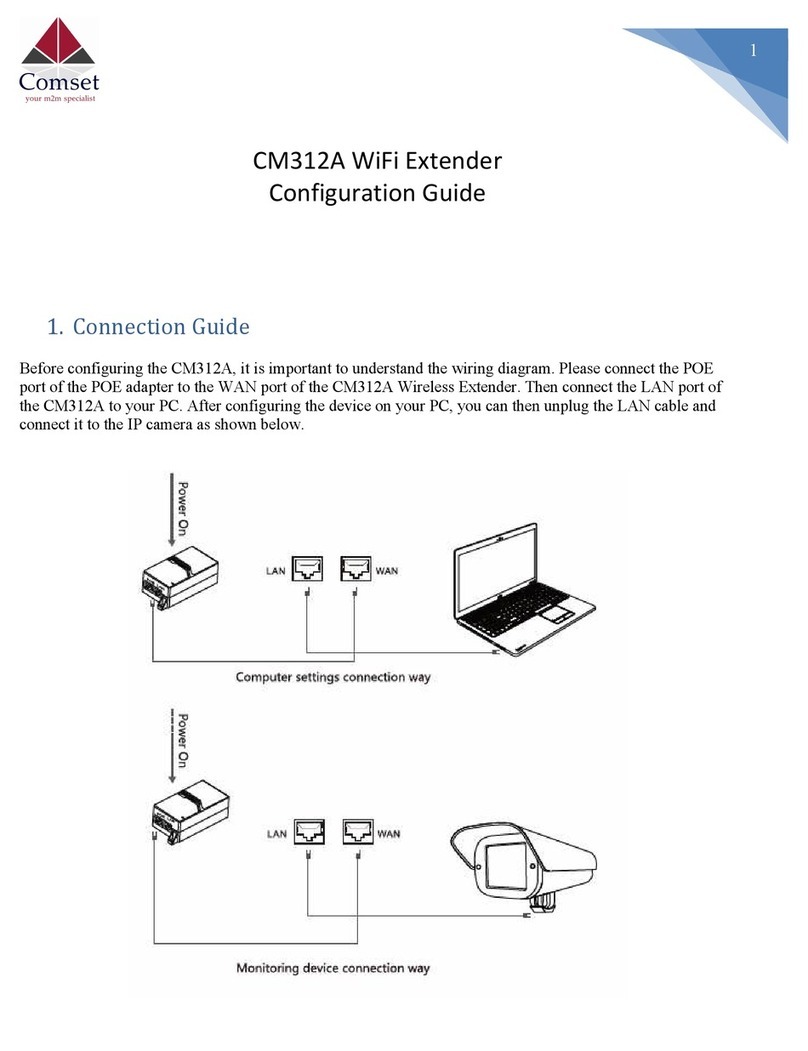 Comset CM312A Configuration guide