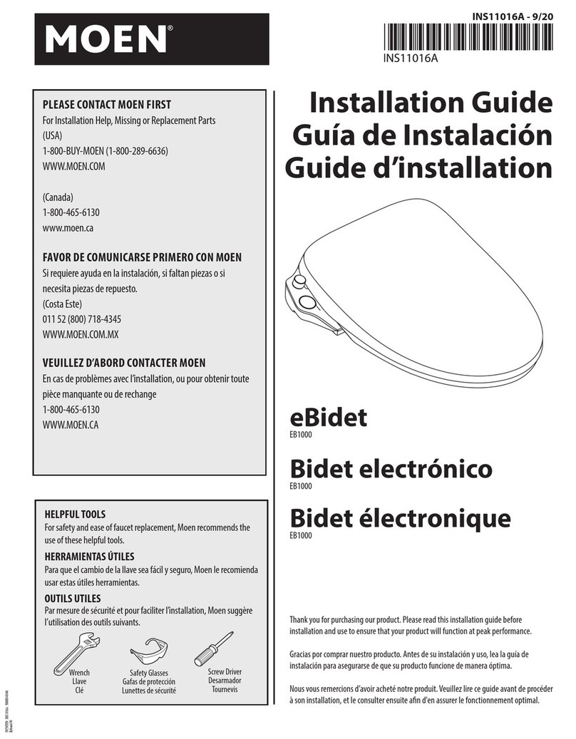 Moen EB1000 installation guide