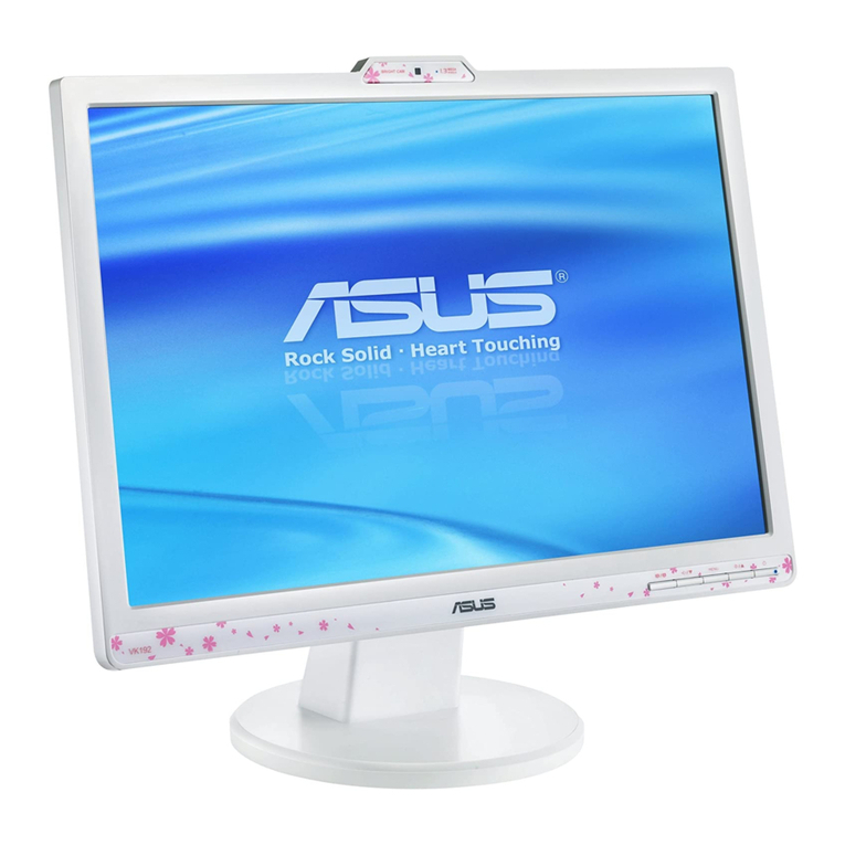 Asus VK192 Series User manual Asus VK192 Series User manual