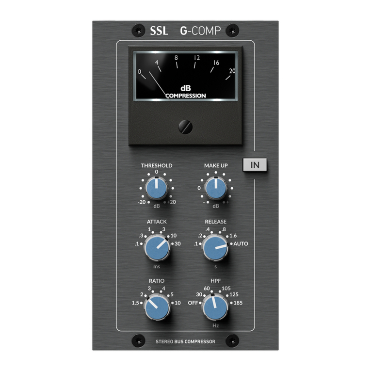 Solid State Logic SSL G Series User manual