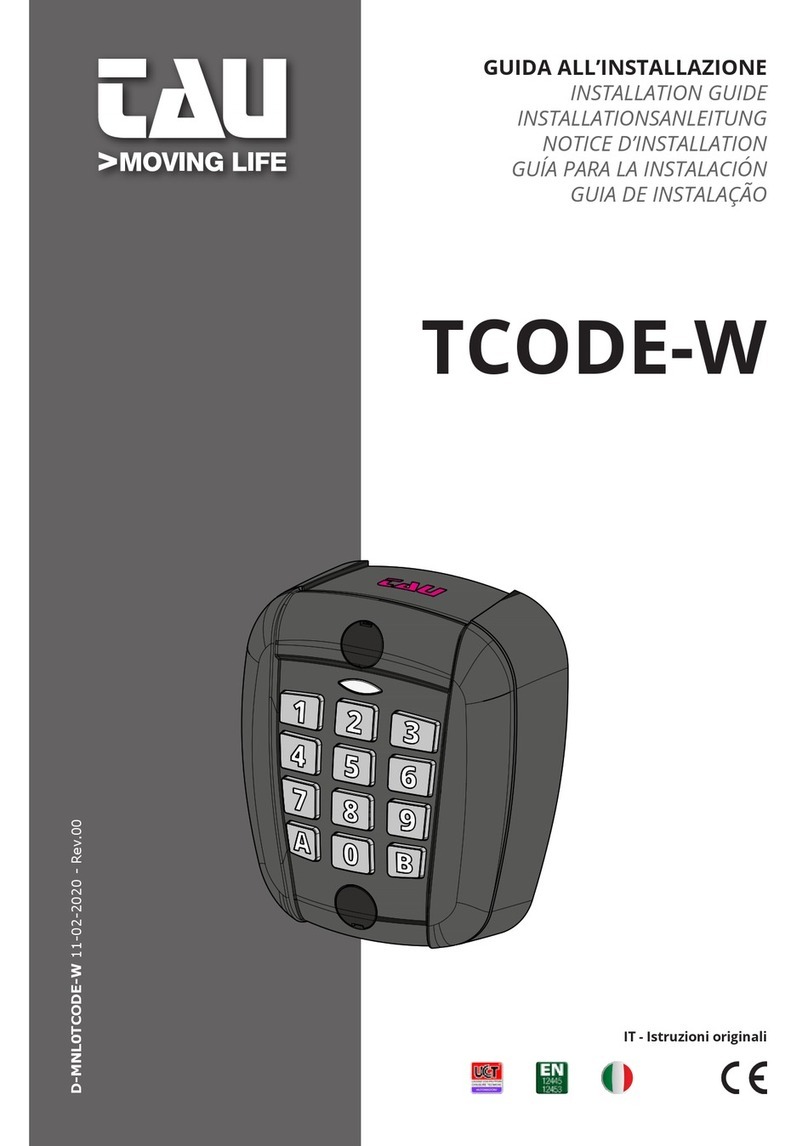 tau TCODE-W installation guide