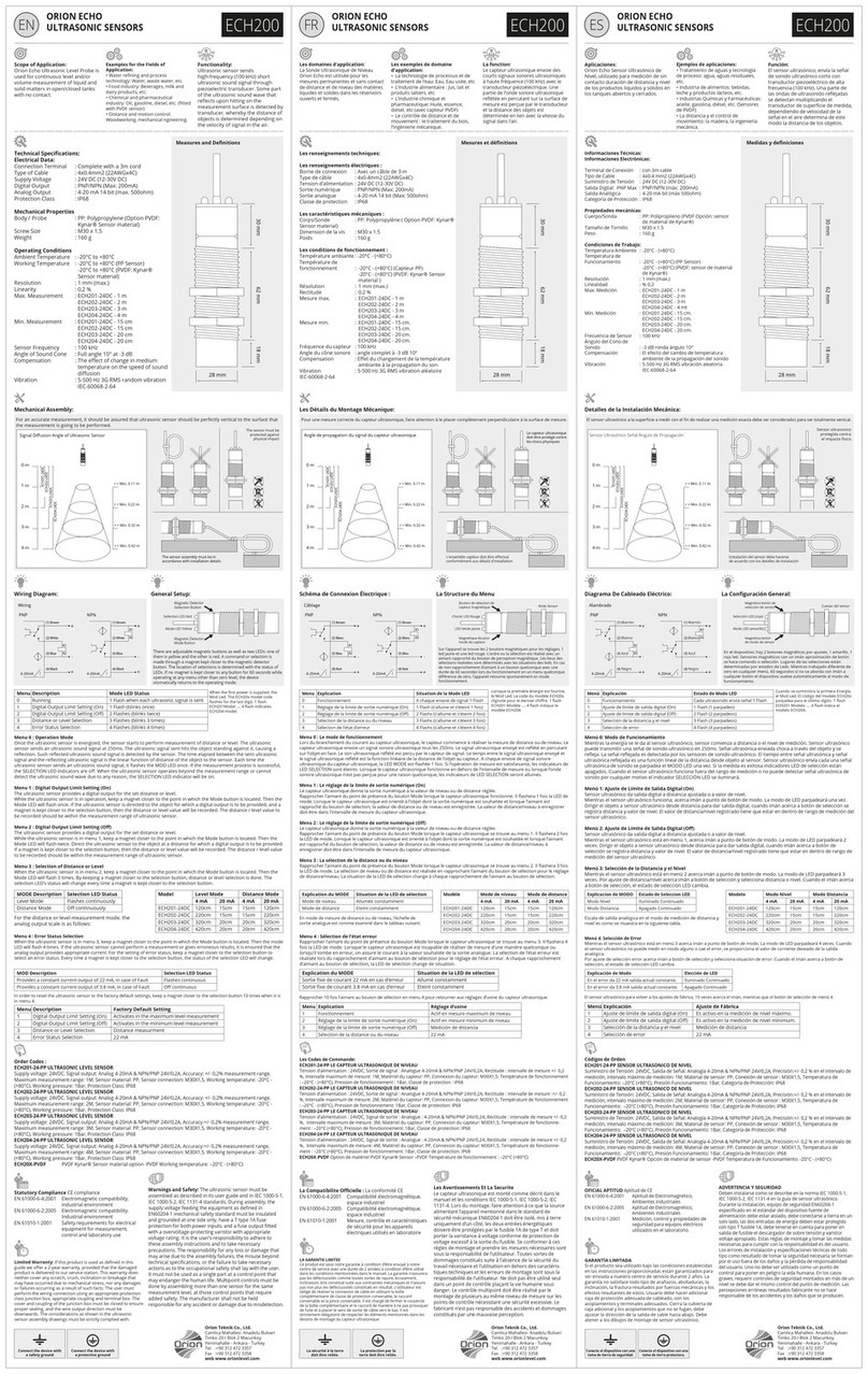 Orion ECH 200 Series user manual