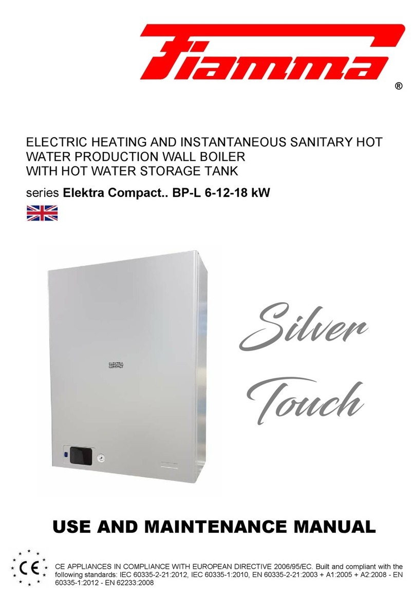 Fiamma Elektra Compact Silver Touch 6 kW BP-L Use and maintenance manual