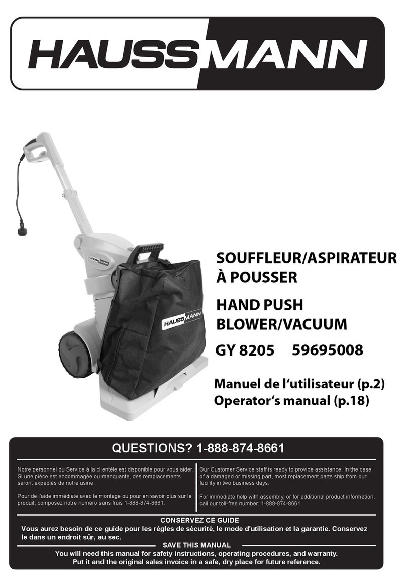 Haussmann GY 8205 Operator's manual