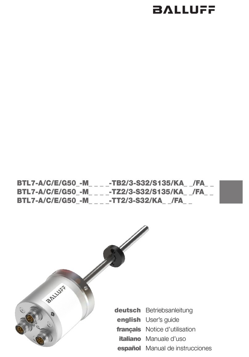 Balluff BTL7-A50 Series user guide Balluff BTL7-A50 Series user guide