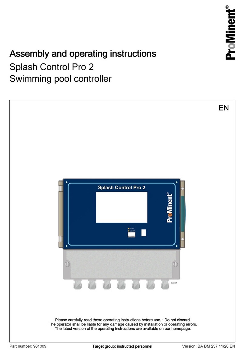 ProMinent Splash Control Pro 2 User manual