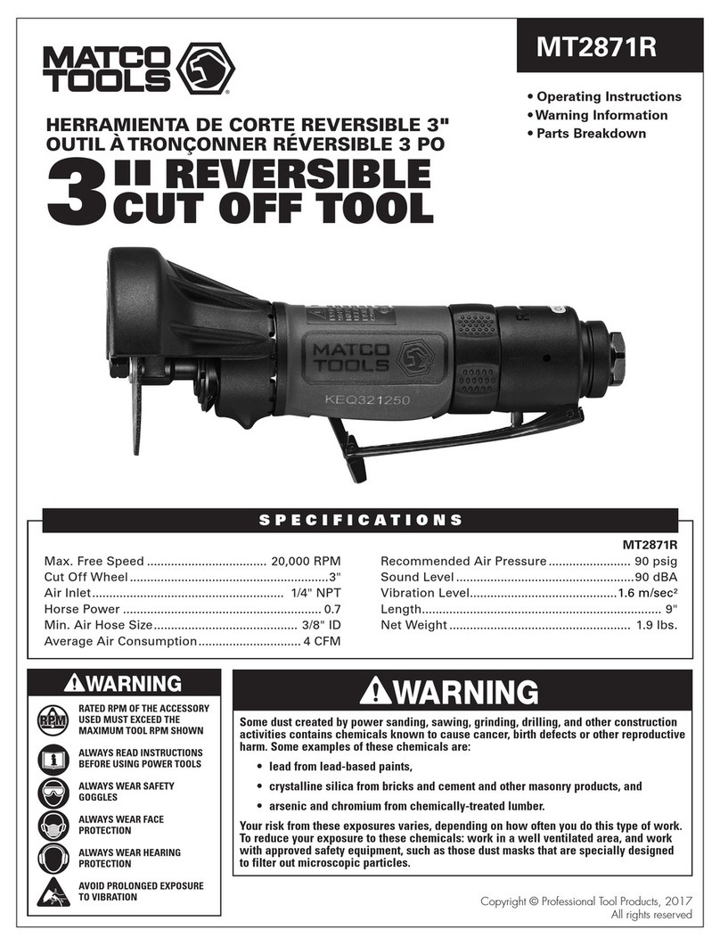 Matco Tools MT2871R operating instructions
