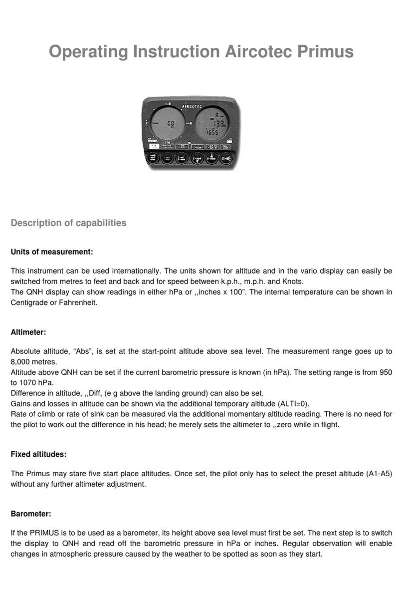 Aircotec Primus operating instructions Aircotec Primus operating instructions