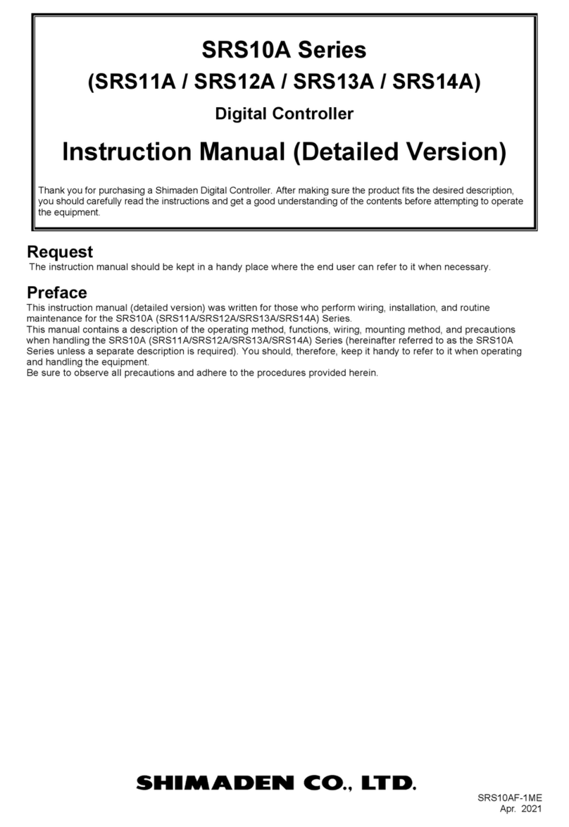 Shimaden SRS10A Series User manual