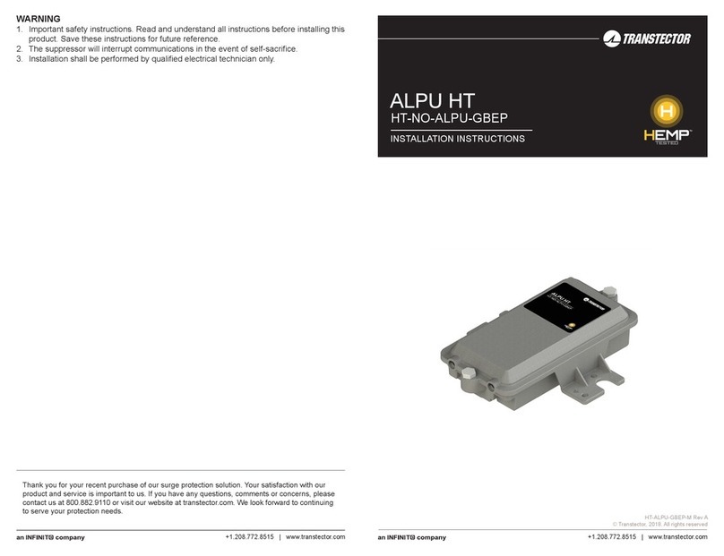 Transtector ALPU HT User manual