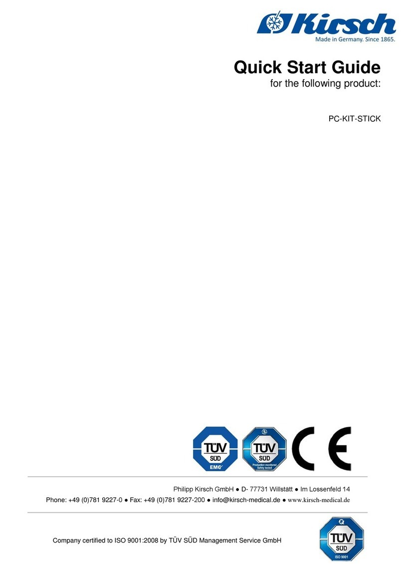 Kirsch PC-KIT-STICK quick start guide