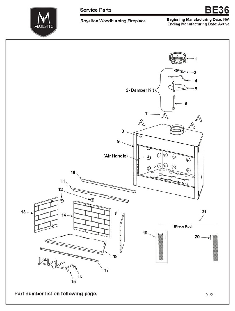 Majestic Royalton BE36 Service parts Majestic Royalton BE36 Service parts