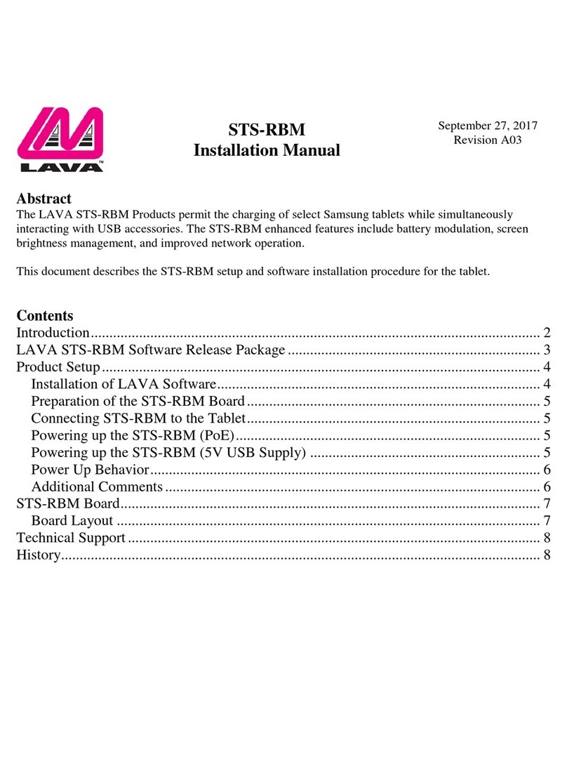 Lava STS-RBM installation manual