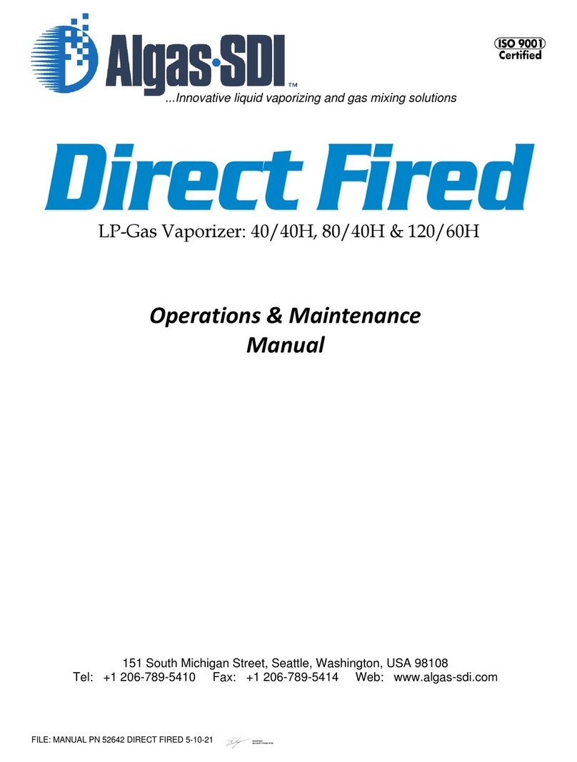 Algas SDI Direct Fired 40/40H Manual