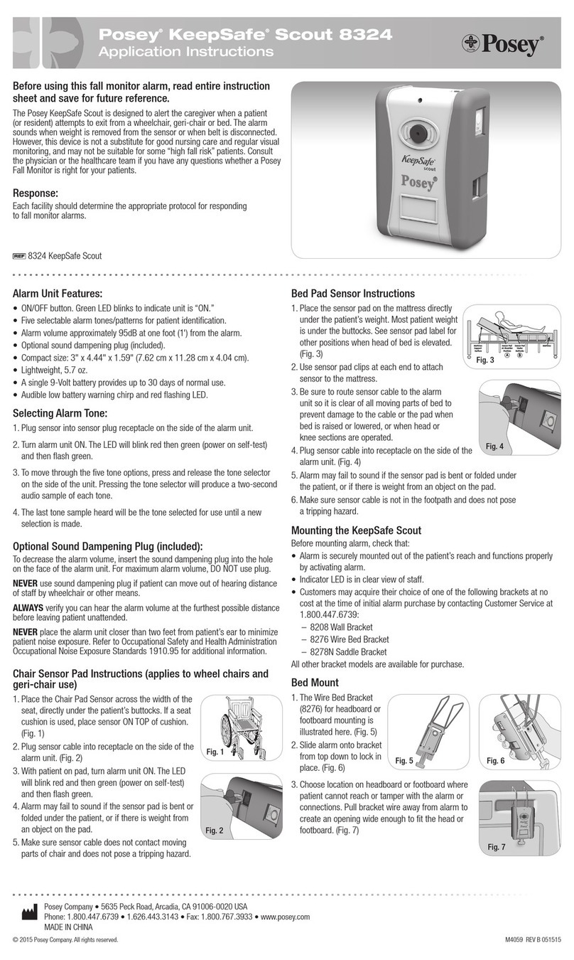 Posey KeepSafe Scout 8324 Application Instructions