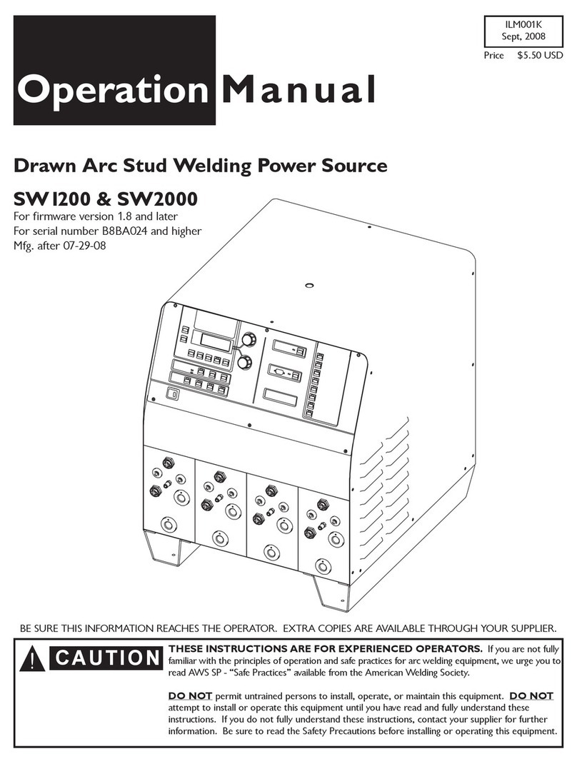 Image Industries Smartweld SW1200 Operation manual