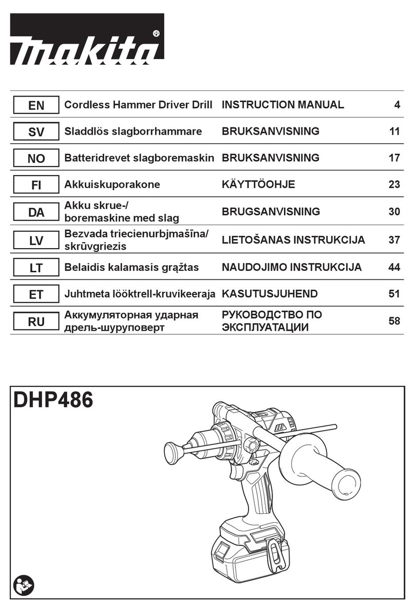 Makita DHP486 User manual