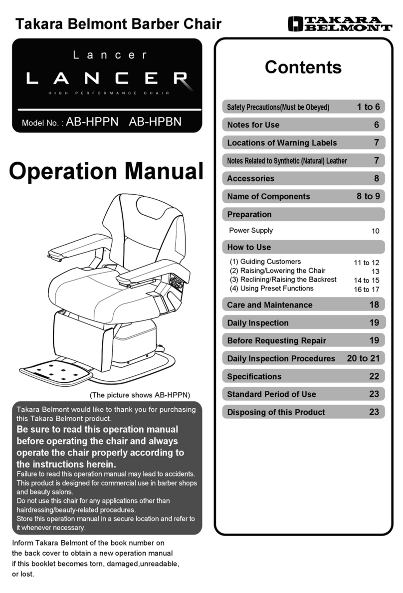 Takara Belmont LANCER Operation manual