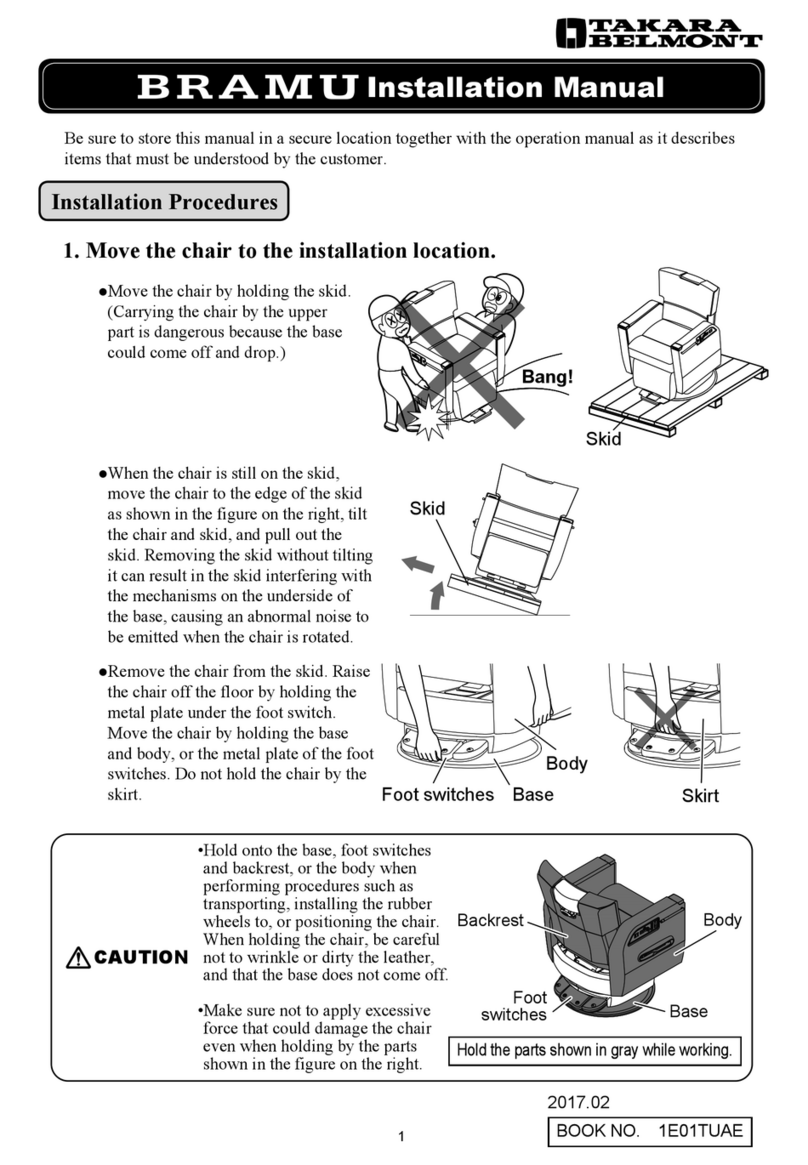 Takara Belmont BRAMU installation manual