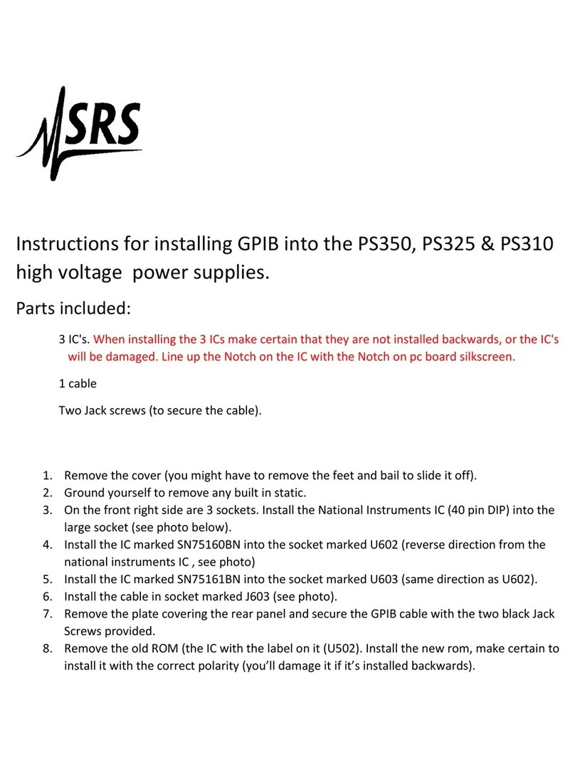 SRS Labs PS350 Instruction Manual