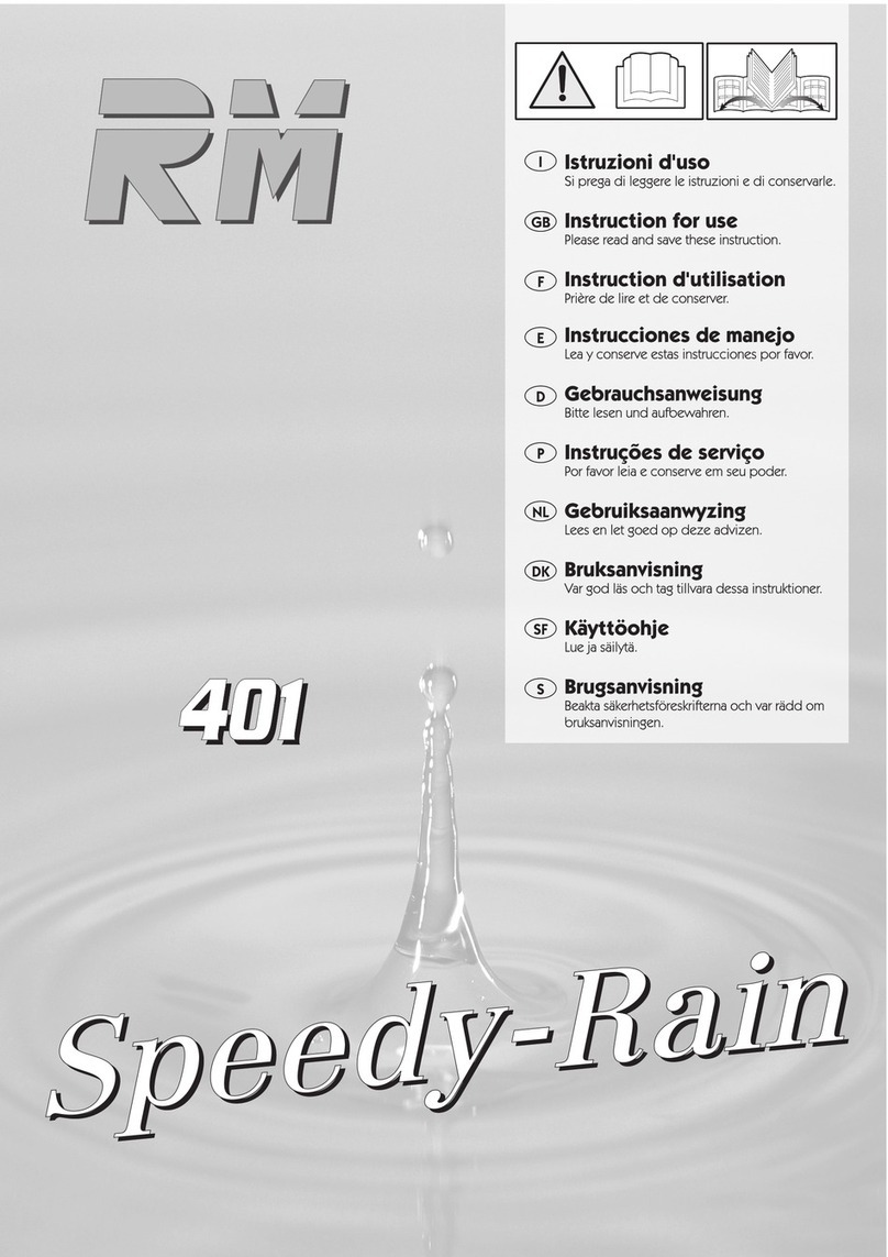 RM Speedy-Rain 401 Instructions for use