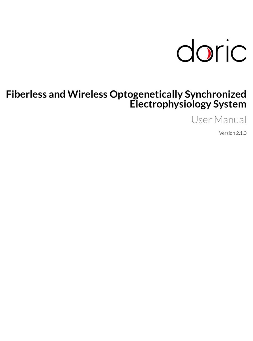 DORIC Fiberless and Wireless Optogenetically Synchronized Electrophysiology... user manual