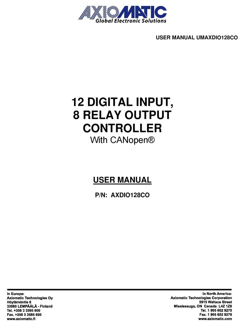 AXIOMATIC UMAXDIO128CO user manual