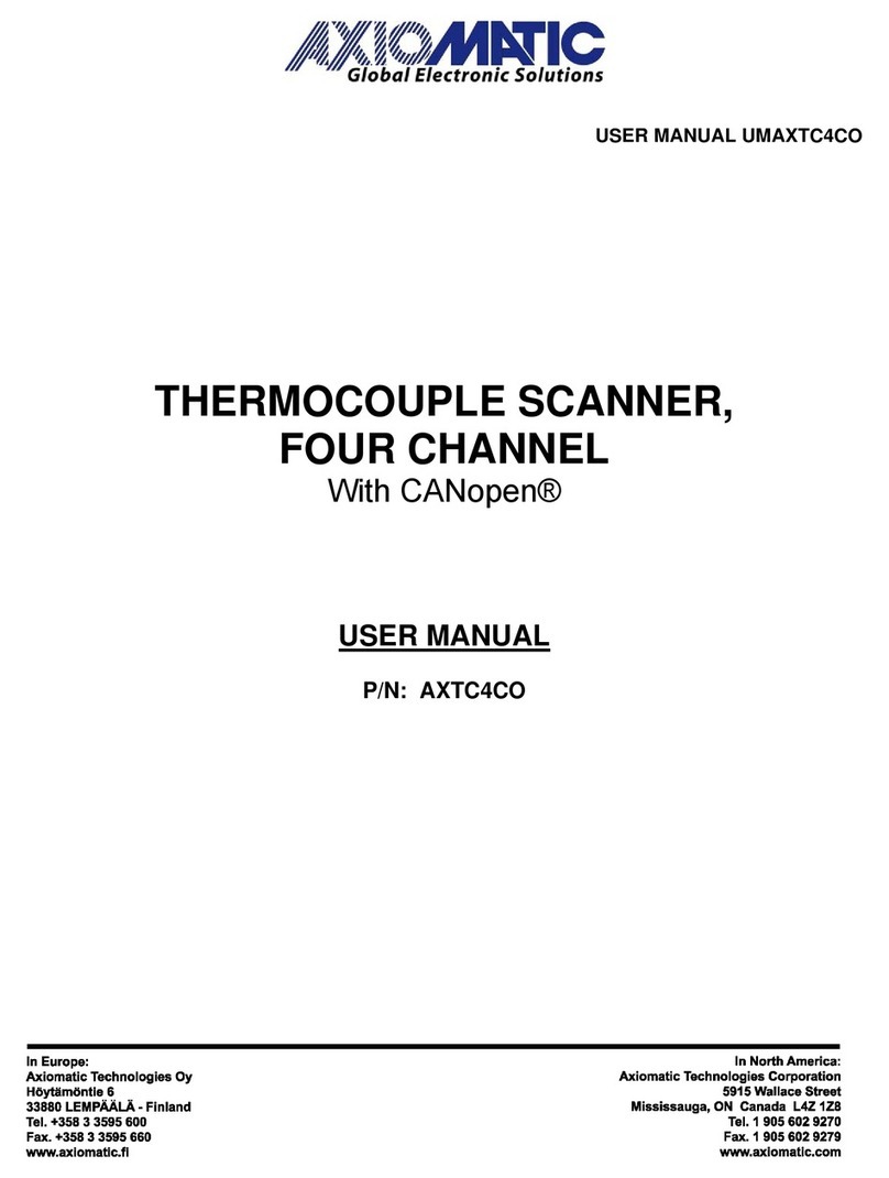AXIOMATIC UMAXTC4CO user manual