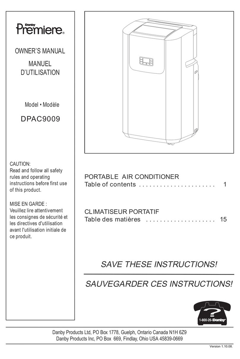 Danby Premiere DPAC9009 User manual
